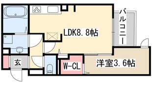 AQUILA上筒井の物件間取画像